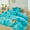 Tie Dye Teal, variant on RYNGHIPY Faux Rabbit Fur Comforter Set Twin 3Pcs Girls Blue Purple Bedding Set Tie-Dyeing Soft Bed Comforter Set Warm Fuzzy Kids Bed Set