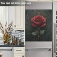 thumbnail image 6 of IAUYY Magnetic decorative sticker - 23x26 Inch PVC Refrigerator Decorative Cover, Removable DIY Art for Kitchen Appliances Gothic Rose, 6 of 6