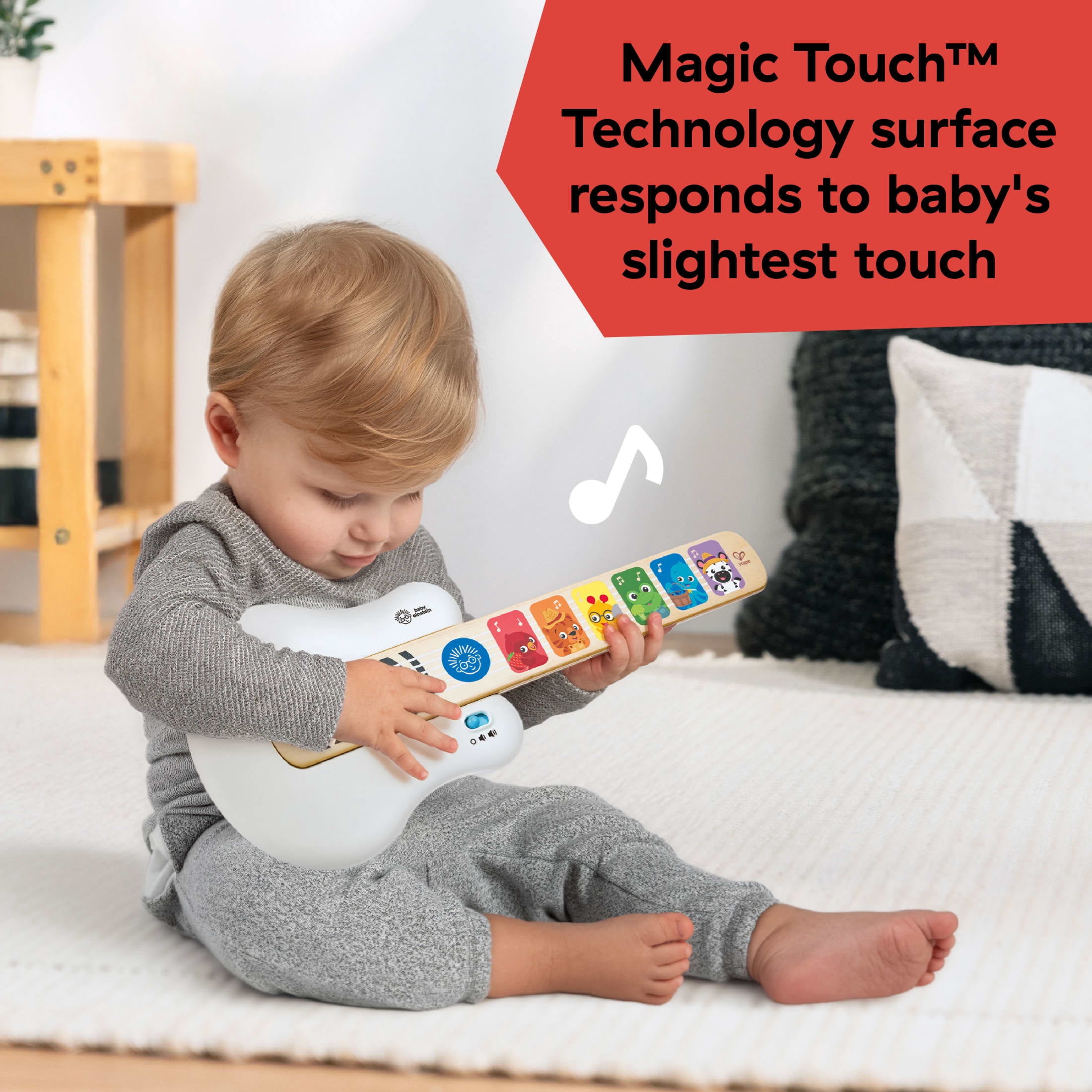 Baby Einstein Magic Touch Guitar for Ages 6+ Months Montessori Musical Toy