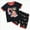 A099-Black, variant on NIEWTR Kids Toddler Baby Boy GirlsShort Sleeve T Shirt Elastic Shorts Set 2PCS Outfit Set T-Shirt Tops & Shorts Sets 2Pcs For 1t 2t 3t 4t 5t 6t Pajamas & Dailywear (White,2-3 Years)