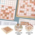 thumbnail image 5 of MUSEYA 1Pc Wooden Sudoku Board Game with Slide Out Drawer Assorted Colors, 5 of 6