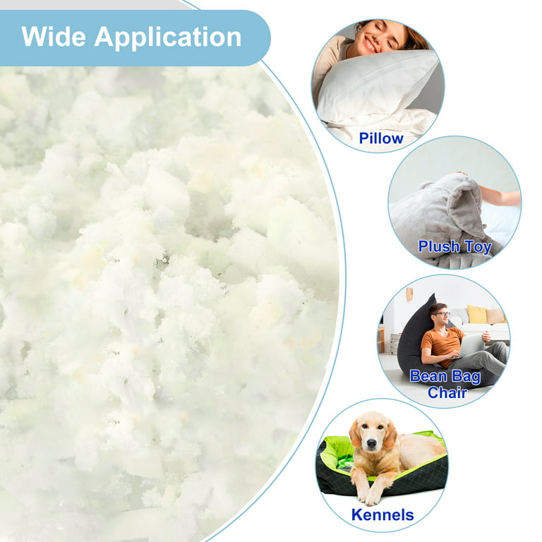 Xtreme Comforts 5 LBS Bean Bag Filler w/Shredded Memory Foam - Pillow  Stuffing Material for Couch Pillows Cushions Bean Bag Refill Filling & More Poly  Fil/Polyfill Stuffing Needs (5 Pounds)