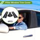 thumbnail image 2 of Moldura de Ventana del Poste de la Puerta Unique Bargains para Chrysler 200 2015-2019 Negro Frontal Trasero Izquierdo Derecho Sticker Antirrayones Cubierta de Poste Pilar 6 Pcs, 2 of 7