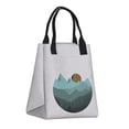 thumbnail image 2 of XMXT Reusable Lunch Bag Women, Flat Sunset Mountain Print Insulated Lunch Tote for Office Travel, 2 of 8