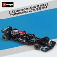 thumbnail image 2 of Bburago-Coche de juguete modelo 1:43 2021 F1 mercedes-amg W12 44 # Lewis Hamilton 77 # Valtteri Bottas, aleación de simulación Fivean unisex, 2 of 2