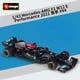 thumbnail image 2 of Bburago-Coche de juguete modelo 1:43 2021 F1 mercedes-amg W12 44 # Lewis Hamilton 77 # Valtteri Bottas, aleación de simulación Fivean unisex, 2 of 2