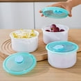 thumbnail image 4 of Store & Serve Plastic Bowl with See-Thru Lid, Dishwasher, Microwave & Freezer Safe 1 PC Food Storage Container Canister Heritage Vintage Style with Lids BPA Free, Dishwasher Safe, 4 of 9