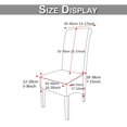 thumbnail image 2 of DYstyle Large Stretch Velvet Dining Chair Slipcover (Set of 4, Beige), 2 of 6