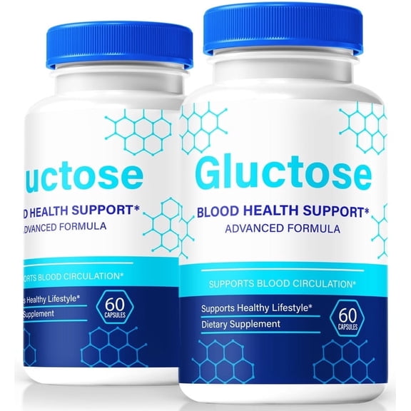 (2 Pack) Gluctose Capsules, Original Gluc Tose Formula - Naturally Supports Healthy Circulation, Stable Levels and Energizes the Body, Official Review (120 Capsules)