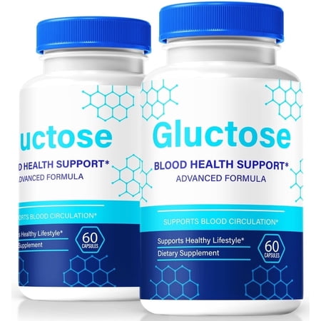 (2 Pack) Gluctose Capsules, Original Gluc Tose Formula - Naturally Supports Healthy Circulation, Stable Levels and Energizes the Body, Official Review (120 Capsules)