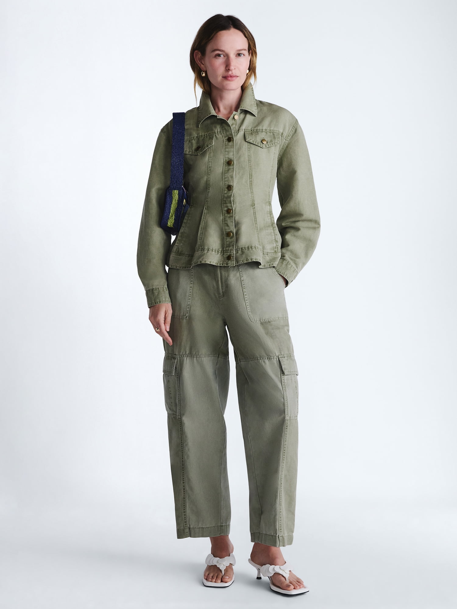 Scoop Women Plus Peplum Trucker Jacket, Sizes 1X-4X