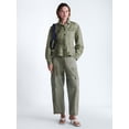 thumbnail image 3 of Scoop Women’s and Women's Plus Trucker Jacket with Peplum Hem, Sizes XS-4X, 3 of 6