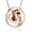 rose gold, variant on Memorial jewelry Forever In My Heart,No Longer By My Side Pet Cremation Jewelry For Ashes Of Dog/Cat Funeral Keepsake Urn Necklace Paw Print Memorial Necklace