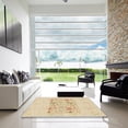 thumbnail image 7 of Ahgly Company Machine Washable Indoor Square Transitional Golden Blonde Gold Area Rugs, 5' Square, 7 of 7