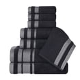 thumbnail image 2 of BNM Cotton 8 Piece Bathroom Towel Set, Black, 2 of 11