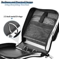 thumbnail image 5 of Water-Resistant 3-Ring Binder Organizer with Multiple Pockets Zipper Binder Bag for Office Witch Silhouette, 5 of 8