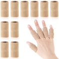 thumbnail image 1 of CUITING Finger Arthritis Sleeves  10 Pcs Elastic Thumb Splint Brace Support Protector Finger Compression Sleeve for Arthritis Joint Pain Relief  Breathable Finger Tape for Triggger Finger, 1 of 6