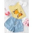 thumbnail image 3 of Halloween Giraffe And Pumpkin T-Shirt Toddler -Image by Shutterstock,  2 Toddler, 3 of 4