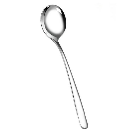 

VEAREAR Spoon Stainless Steel Soup Ice Cream Dessert Honey Spoon Kitchen Utensil Tableware