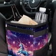 thumbnail image 6 of Starry Unicorn Mini Trash Can for Car: Foldable with Lid, Leak-Proof and Hanging Storage Bag, 6 of 6