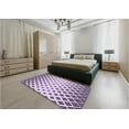 thumbnail image 5 of Ahgly Company Machine Washable Indoor Square Transitional Rebecca Purple Area Rugs, 7' Square, 5 of 7