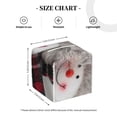 thumbnail image 4 of Fuzoiu Christmas Snowman With Hat Print Tissue Box Cover Holder, Square Leather Tissue Box,PU Leather Decorative Organizer for Tabletop, Bathroom, Car, Office, 4 of 7