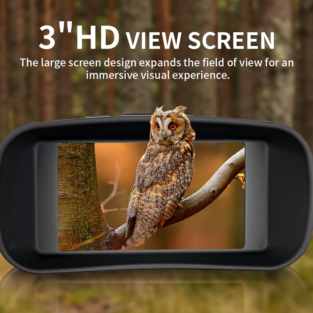 6X Digital Zoom Night Vision Binoculars for Adults - 3" Screen, Long Battery Life Night Vision Goggles, Ideal for Hunting, Camping, Security & Outdoor Low-Light Observation