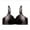 Black, variant on Clear! Aofany Bra Women's Non Steel Ring Style Printed Gathered Breathable Underwear Daily Bra, 36C-44C