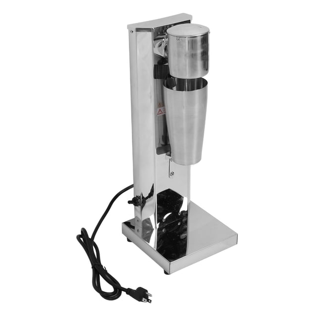 Electric Drink Mixer, Rotatable Blade Milkshake Maker Machine 180W Microswitch Stainless Steel with 800ml Cup for Tea Shops