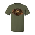thumbnail image 2 of Wild Bobby, Gothic Skull and Dragon, Pop Culture, Men Graphic Tees, Military Green, Small, 2 of 3