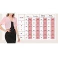 thumbnail image 3 of Women Shrug Soft Chiffon Open Front Sheer Short Sleeve Cropped Cardigans for Evening Dress Dark Blue 3XL, 3 of 3