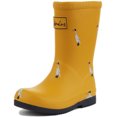thumbnail image 3 of Joules JNR Roll Up Kid's Duck Print Wellington Boots In Yellow Size 10, 3 of 6
