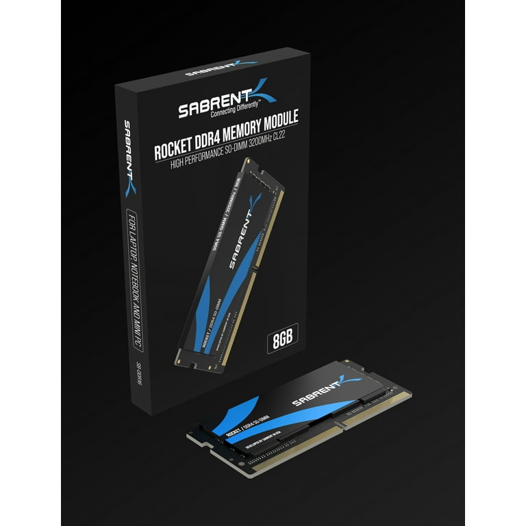 SABRENT Rocket 8GB DDR4 SO-DIMM 3200MHz Memory Module for Laptop