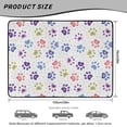 thumbnail image 7 of COEQINE Universal Cargo Liner for Cars SUVs, Scratch-proof Trunk Protection Cute Back Cargo Mat Vehicle Interior Accessories, 29 x 39 Inches, Colorful Paw Star Dots, 7 of 7