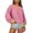 Pink, variant on XUNKUSGA Pullover Sweatshirt Crewneck Long Sleeve Sweatshirt for Women Fashion Colorblock Stretch Women's Sweatshirt Warm Drop Shoulder Fall Outfits for Women 2025 S-2XL