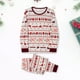 thumbnail image 4 of Conjuntos a juego de pijamas navideños Top de manga larga y pantalones de vacaciones Conjunto de ropa de dormir para el hogar FLhrweasw Nuevo, 4 of 9