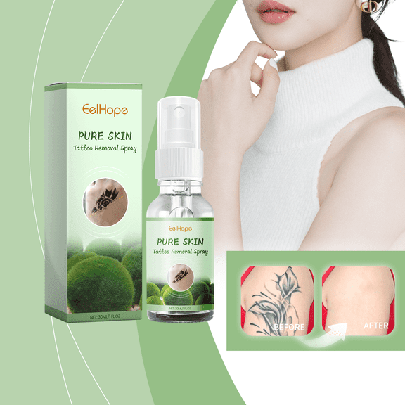 Eelhope Tattoo Cleaning Spray, Gentle Cleaning And Repair Moisturizing Body Skin Fade Mark Cleaning Agent