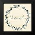 thumbnail image 2 of Allen, Kimberly 12x12 Black Modern Framed Museum Art Print Titled - Blessed Square Wreath, 2 of 5