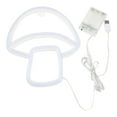 thumbnail image 2 of Letrero de neón LED con forma de hongo, arte de pared, con forma de hongo, ideal para el hogar, decoración de habitación infantil, regalo luz blanca rosada, 2 of 9
