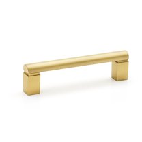 Alno A430-3 Vogue 3" Center To Center Modern Luxury Solid Brass Round Bar - Brass