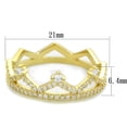thumbnail image 2 of TS404 - Gold 925 Sterling Silver Ring with AAA Grade CZ in Clear, 2 of 5