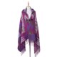 thumbnail image 1 of Poncho con flecos estilo bohemio informal para mujer, cárdigan holgado con estampado vintage para clima frío, manta navideña, bufanda, regalos, 1 of 5