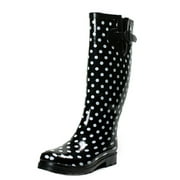 Tanleewa Rain Boots for Women Dot Pattern Rubber Waterproof Rain Shoes Rubber Shoe Size 9 Adult Female