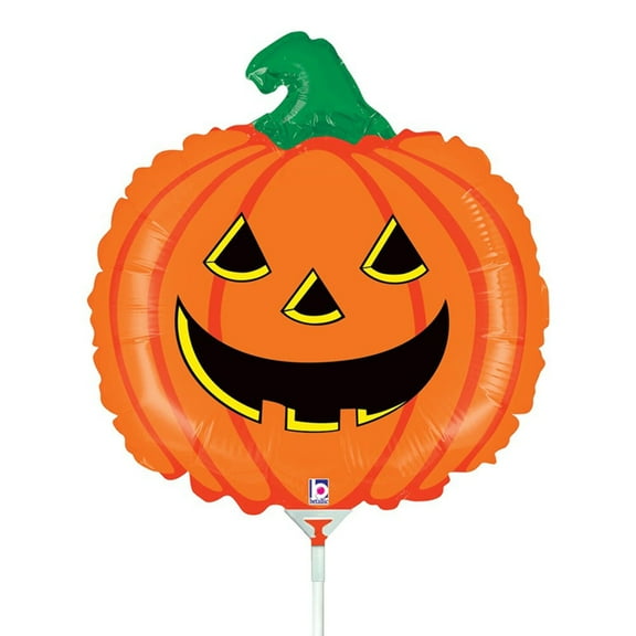 14 inch Pumpkin Mini Shape (Air-Fill Only) Foil Mylar Balloon - Party Supplies Decorations