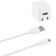 onn. 2.4 Amp Wall Charger with Micro USB Sync & Charge Cable, White