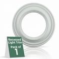 thumbnail image 2 of Renovators Supply Spot Light Ring White Trim 5" ID x 9" OD Mini Medallion Set of 2, 2 of 7