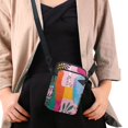 thumbnail image 4 of HELLHERO Cross Body Purse Colorful Geometric Patchwork Stylish Polyester Lightweight Adults 4.33x1.97x7.09 Casual Use, 4 of 7