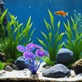thumbnail image 2 of Artificial Aquarium Plant Blue Fish Tank Decor For Aquarium Setup Tank Landscaping Quiet Tank Display,B-10Cm, 2 of 4