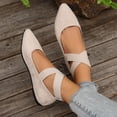 thumbnail image 6 of Willtoo Ballet Flats for Women Elastic Crisscross Strap Mary Jane Flat Slip On Casual Ballerina Walking Flats Dress Shoes for Woman Comfortable Cute Loafer Shoes, 6 of 6