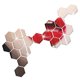 thumbnail image 1 of 12pcs de la venta caliente del diseño moderno adhesivo acrílico hexagonal 3D DIY pegatinas de pared Eccomum Plata, 1 of 6